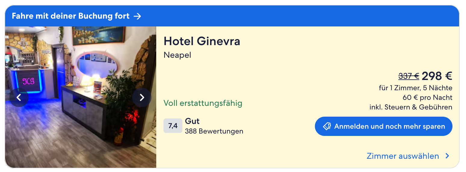 screenshot trivago