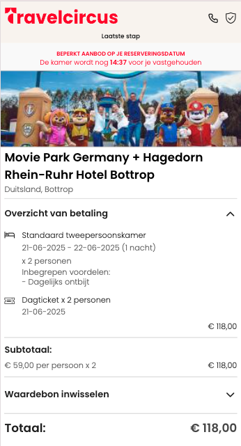 Partner Link travelcircus_nl_packages_direct