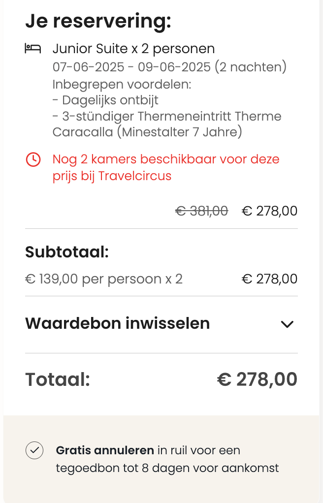 Partner Link travelcircus_nl_packages_direct