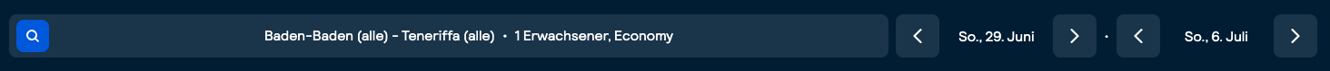 Screenshot SkyScanner
