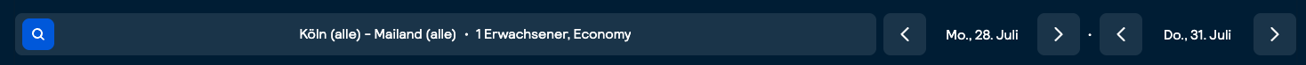 Screenshot SkyScanner