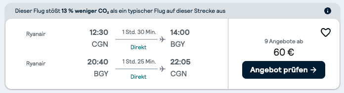 Screenshot SkyScanner