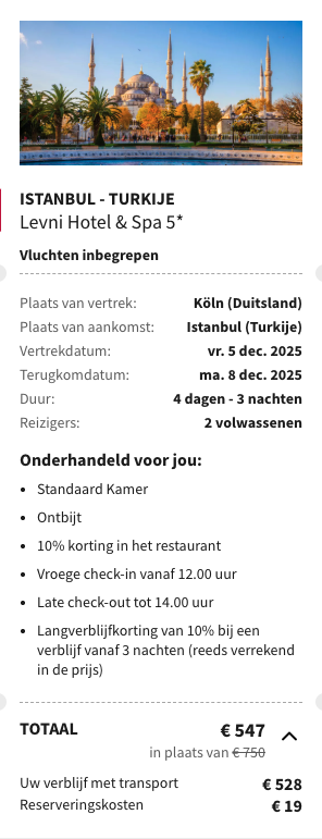 Partner Link voyageprive_nl_packages_direct