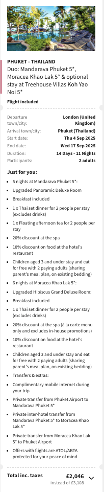 Partner Link voyageprive_uk_packages_direct