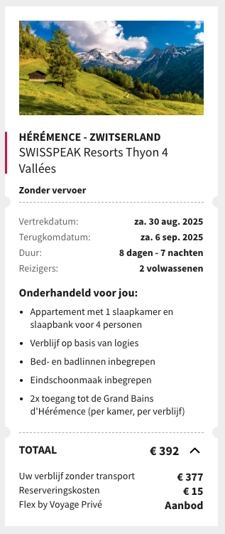 Partner Link voyageprive_nl_packages_direct