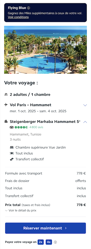 Partner Link lacollectionairfrance_fr_packages_direct