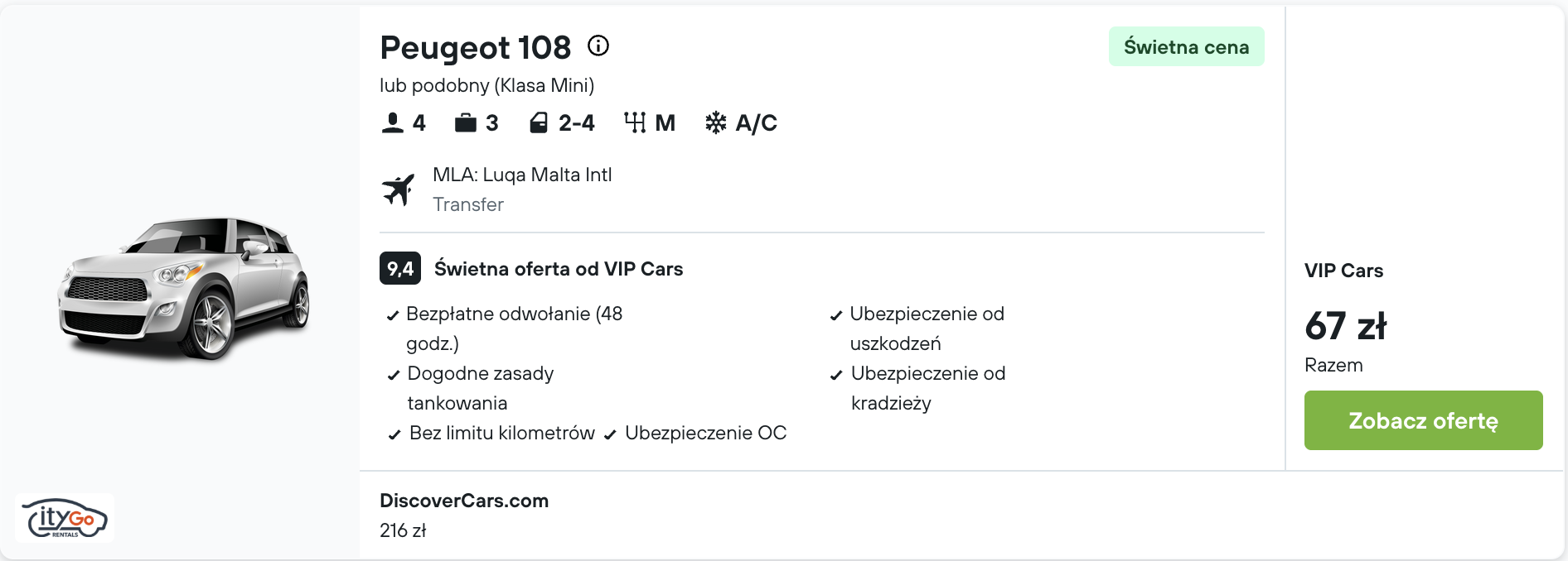 Partner Link kayak_pl_car_wl