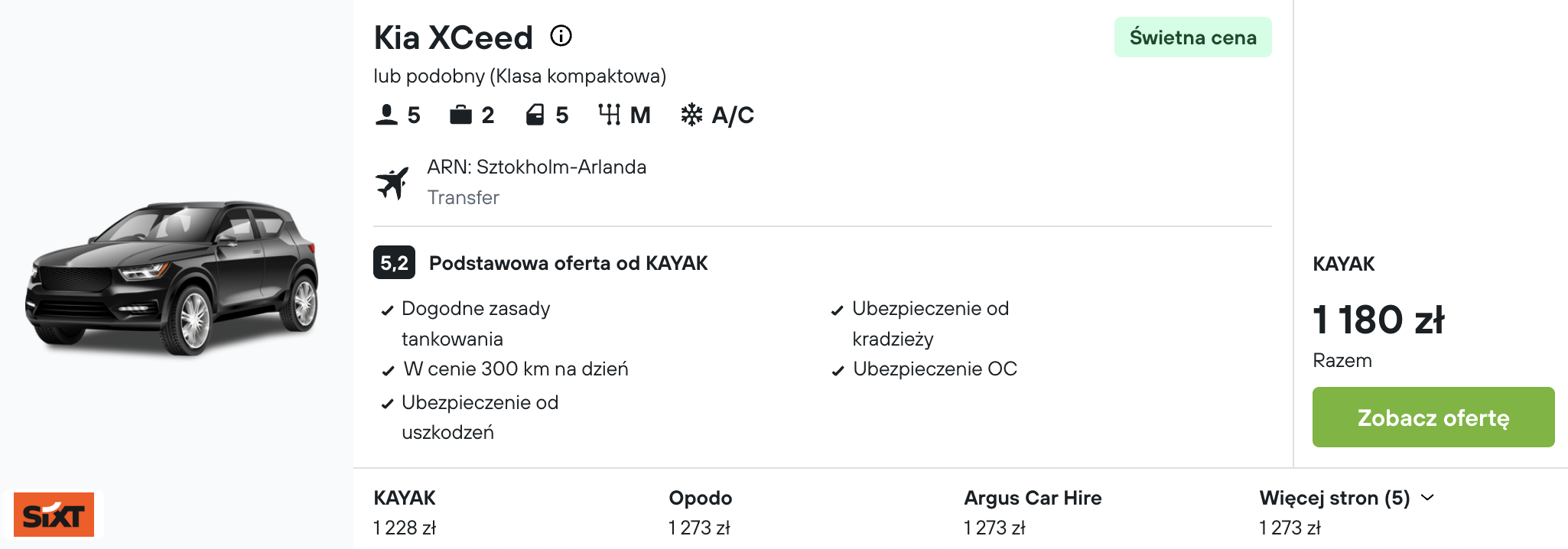 Partner Link kayak_pl_car_wl