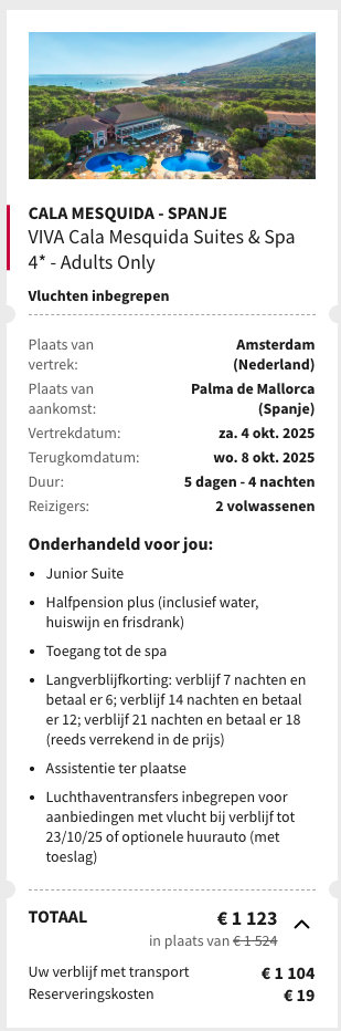 Partner Link voyageprive_nl_packages_direct