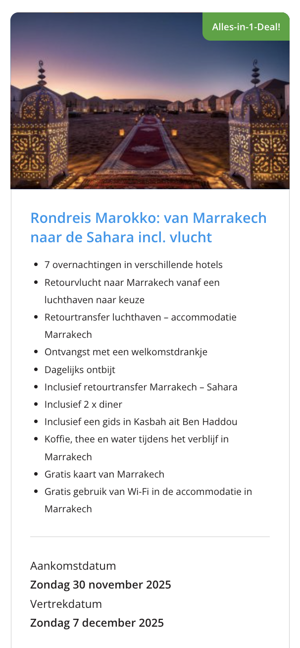 Partner Link traveldeal_nl_packages_affiliate