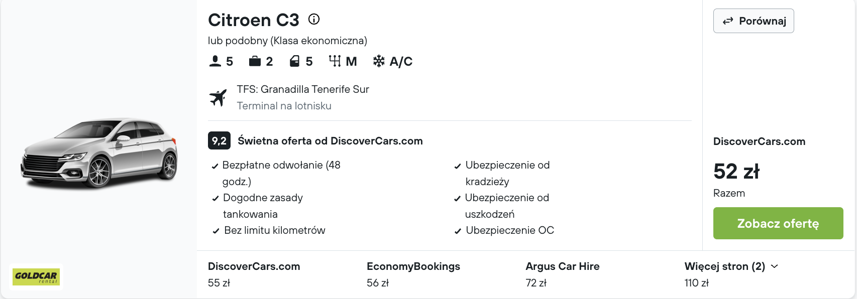 Partner Link kayak_pl_car_wl