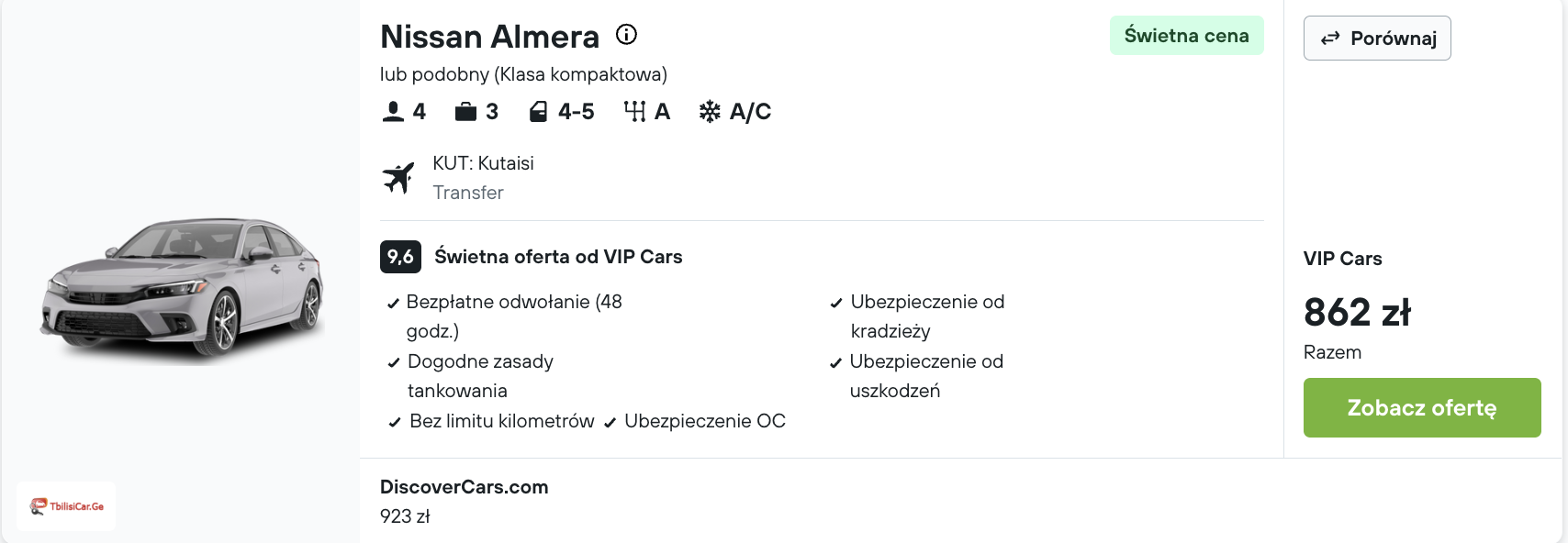 Partner Link kayak_pl_car_wl
