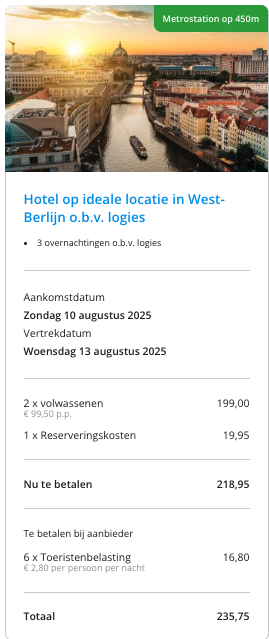 Partner Link traveldeal_nl_packages_affiliate