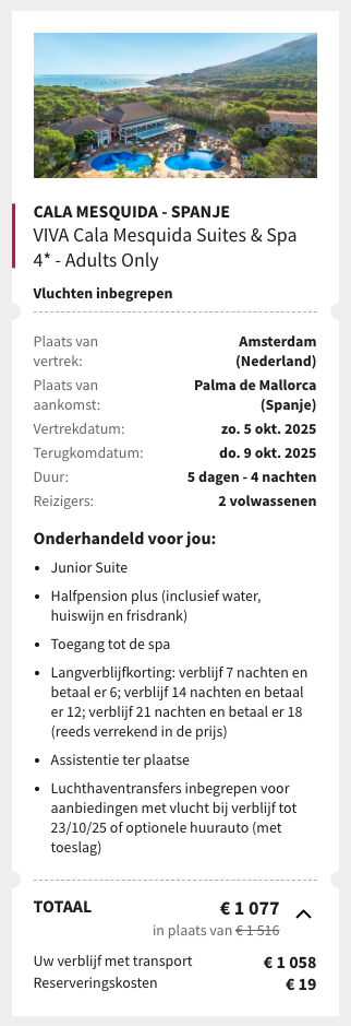 Partner Link voyageprive_nl_packages_direct