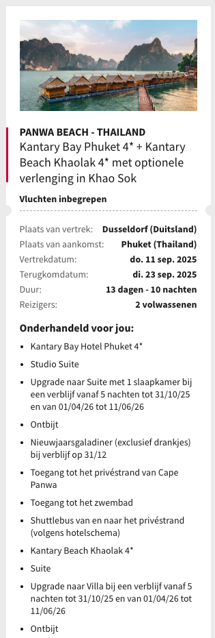 Partner Link voyageprive_nl_packages_direct