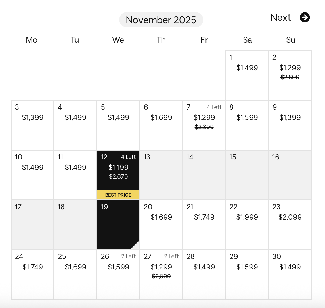 Screenshot taken on March 11th