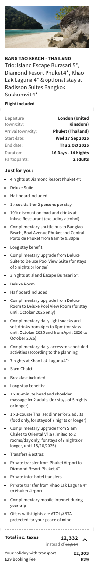 Partner Link voyageprive_uk_packages_direct