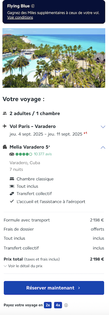 Partner Link lacollectionairfrance_fr_packages_direct
