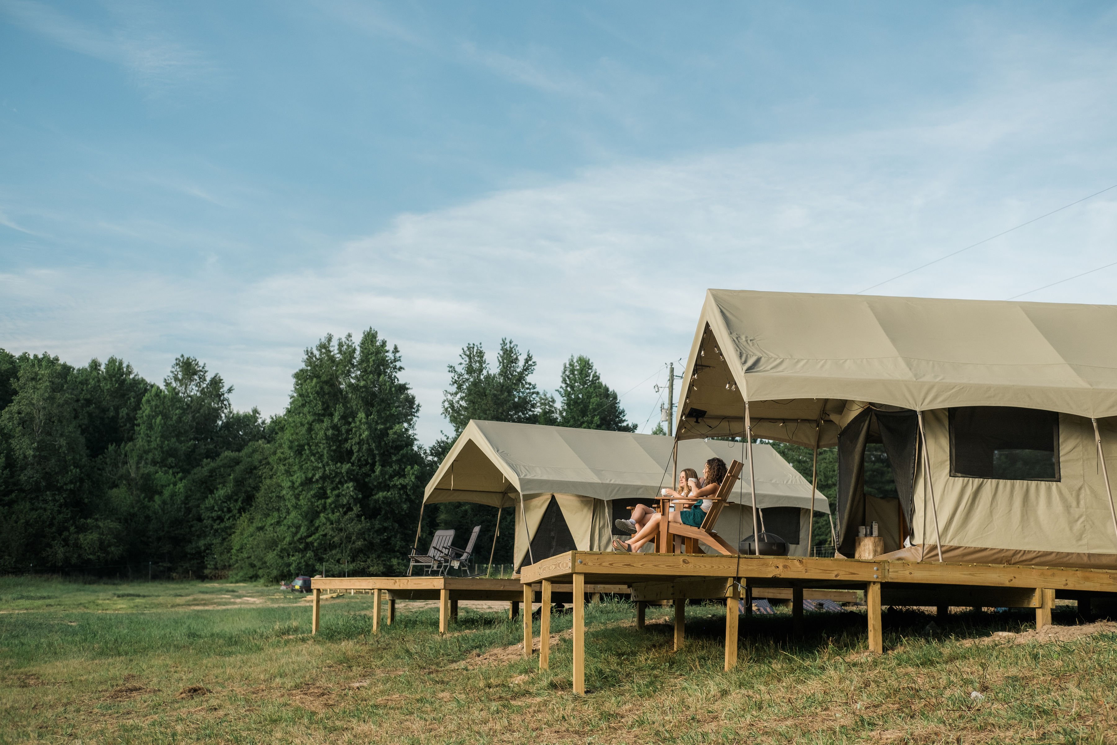 Two Women at Wyldstay Glamping
