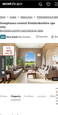 Partner Link secretescapes_uk_packages_direct