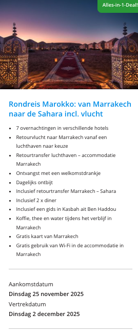 Partner Link traveldeal_nl_packages_affiliate