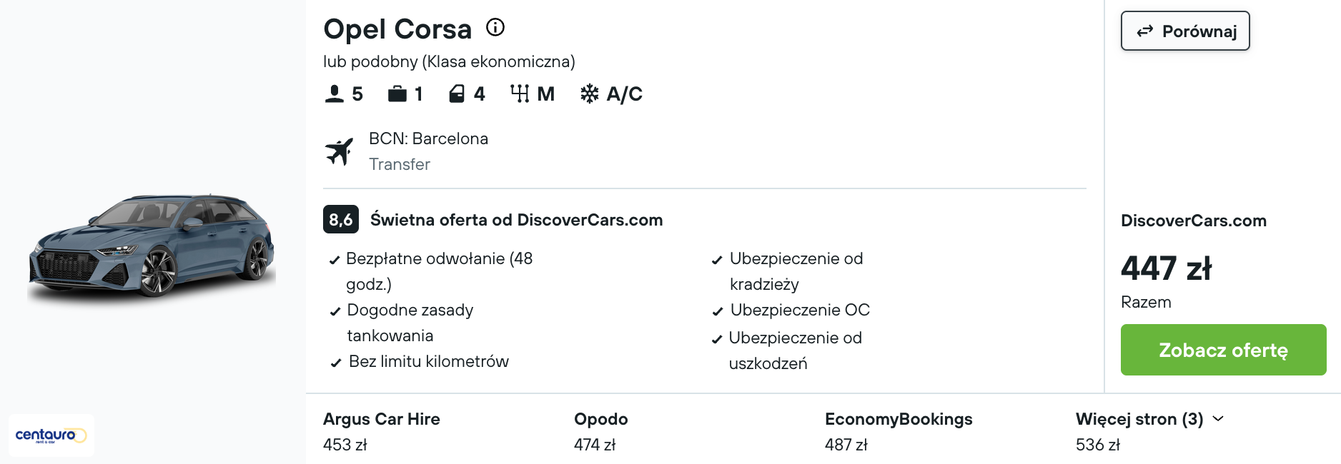 Partner Link kayak_pl_car_wl