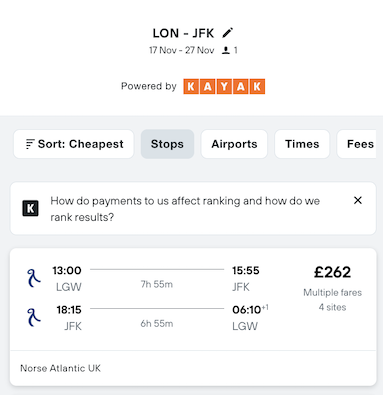 Partner Link kayak_uk_flights_wl