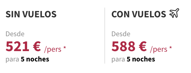 Partner Link voyageprive_es_packages_direct