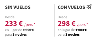 Partner Link voyageprive_es_packages_direct