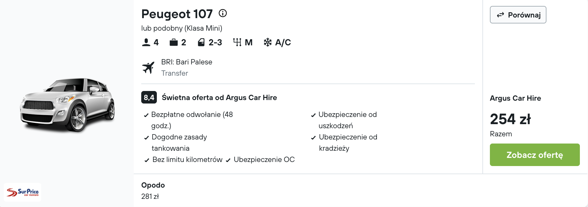 Partner Link kayak_pl_car_wl