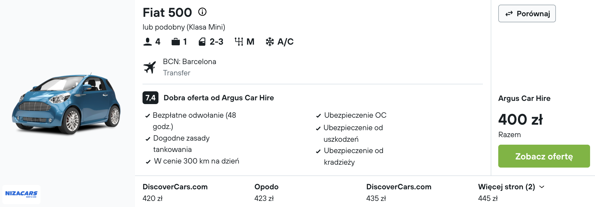 Partner Link kayak_pl_car_wl
