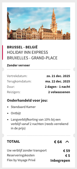 Partner Link voyageprive_nl_packages_direct