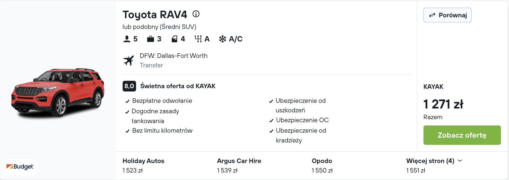 Partner Link kayak_pl_car_wl