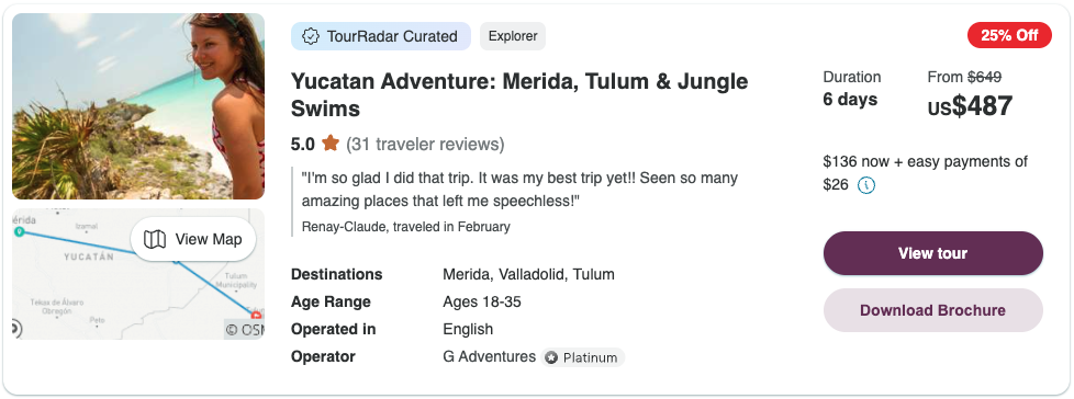 Partner Link tourradar_us_other_wl