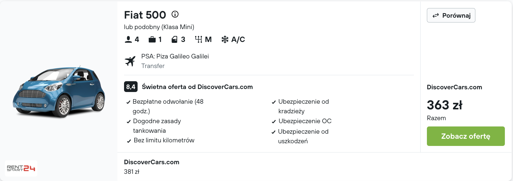 Partner Link kayak_pl_car_wl