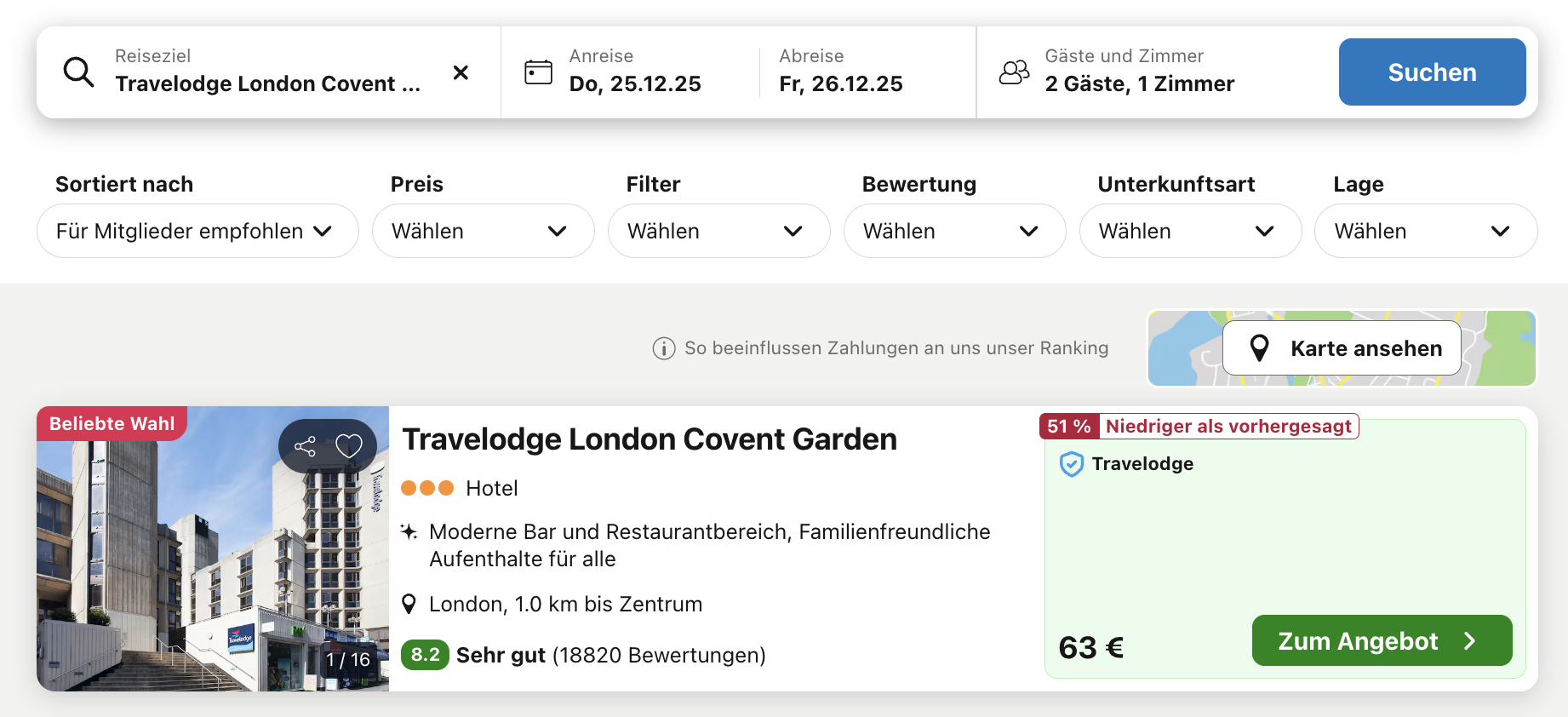 screenshot trivago