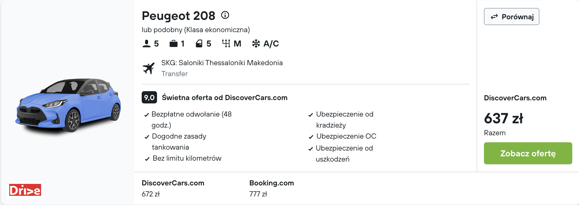 Partner Link kayak_pl_car_wl