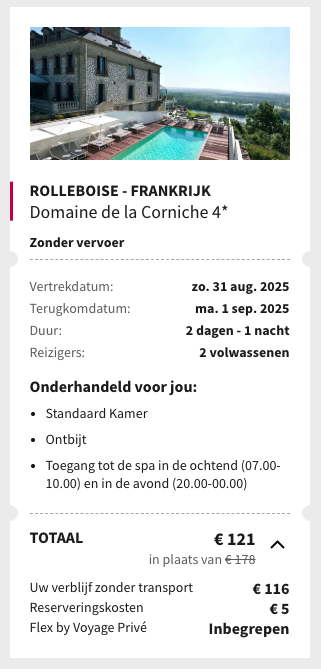 Partner Link voyageprive_nl_packages_direct