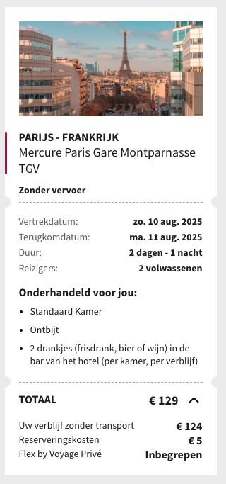 Partner Link voyageprive_nl_packages_direct