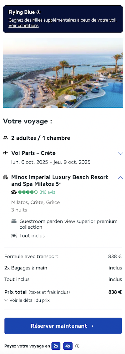 Partner Link lacollectionairfrance_fr_packages_direct