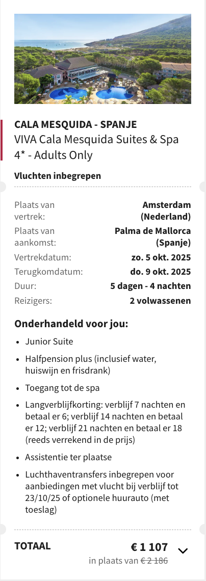 Partner Link voyageprive_nl_packages_direct