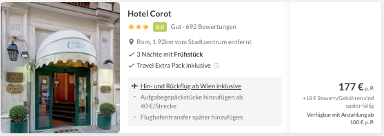 Screenshot LastMinute