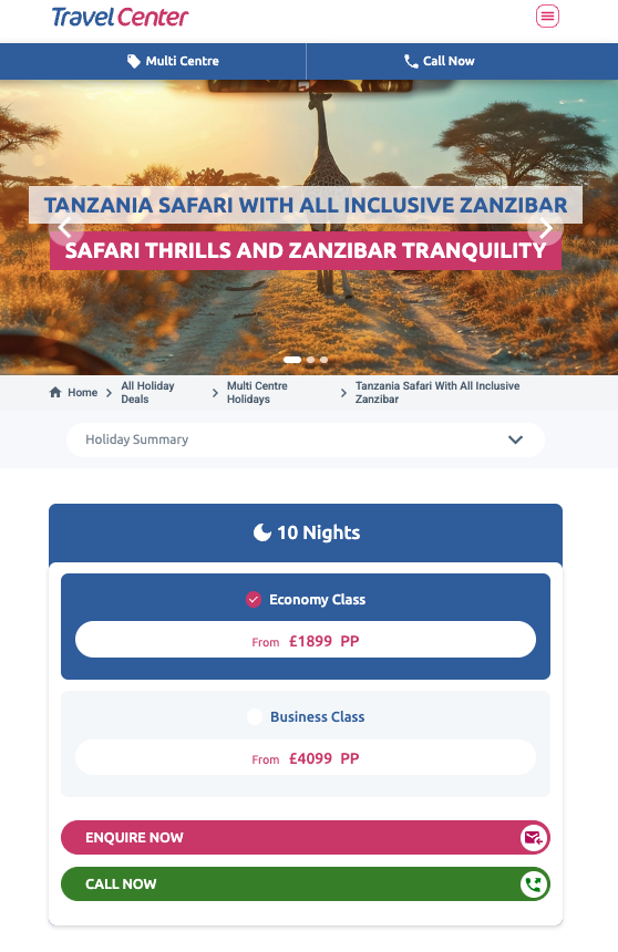 Partner Link travelcenter_uk_packages_direct