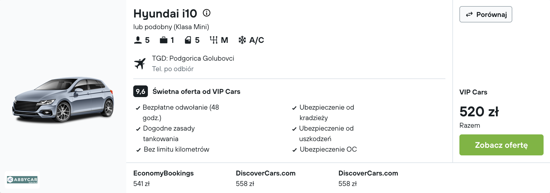 Partner Link kayak_pl_car_wl