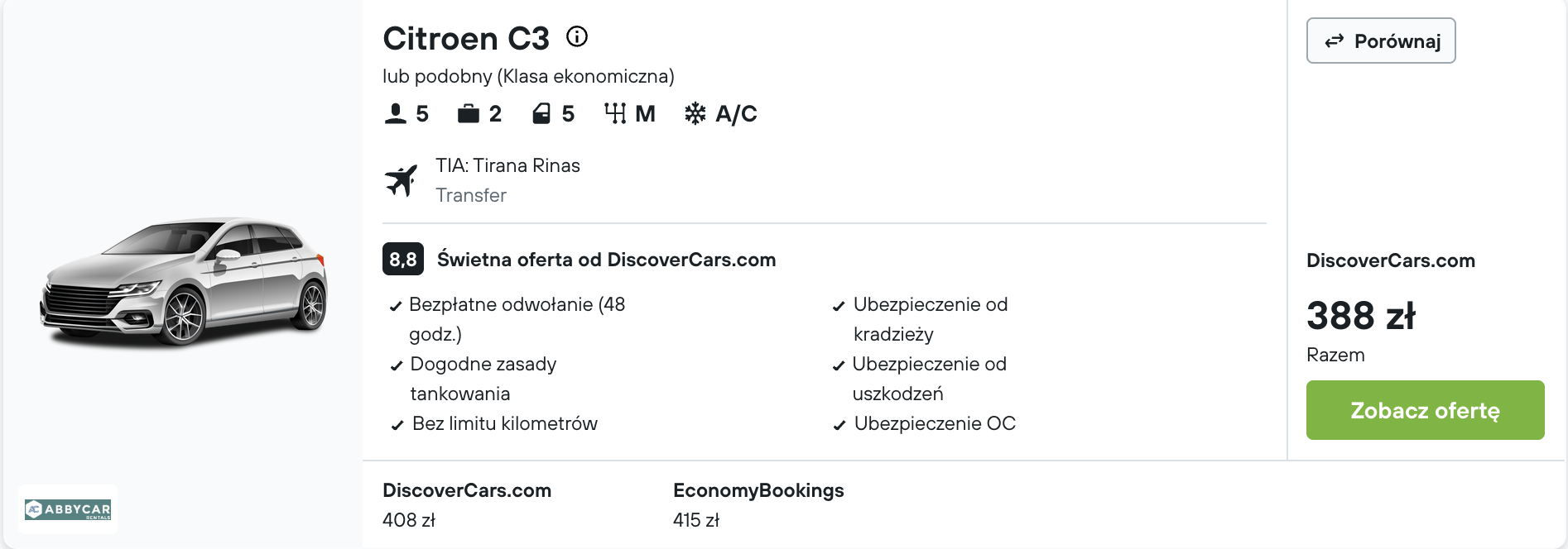 Partner Link kayak_pl_car_wl