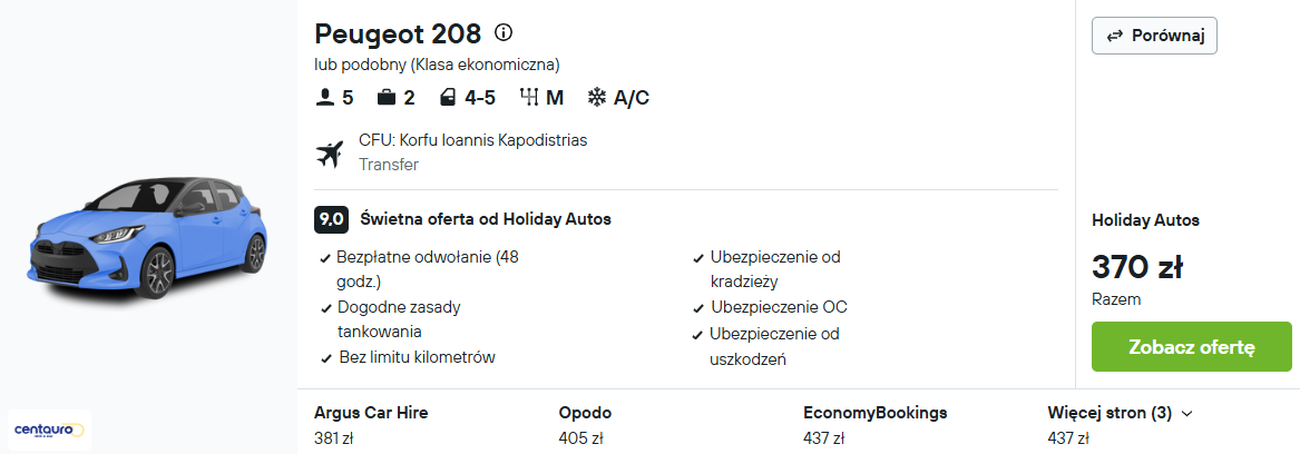 Partner Link kayak_pl_car_wl