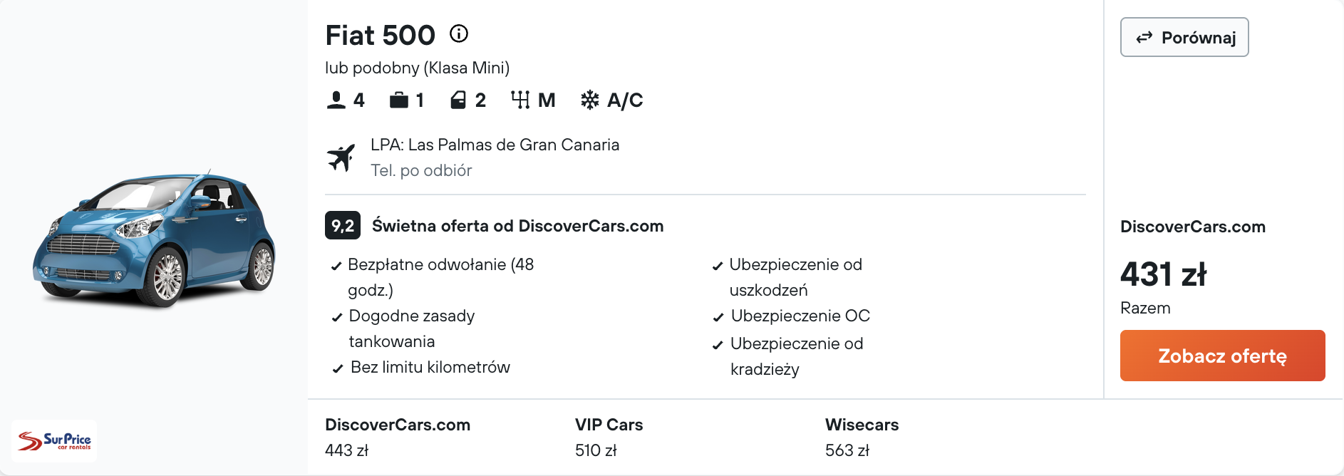 Partner Link kayak_pl_car_wl