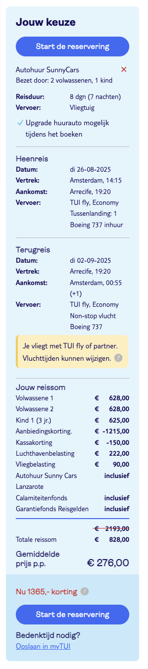 Partner Link tui_nl_packages_affiliate