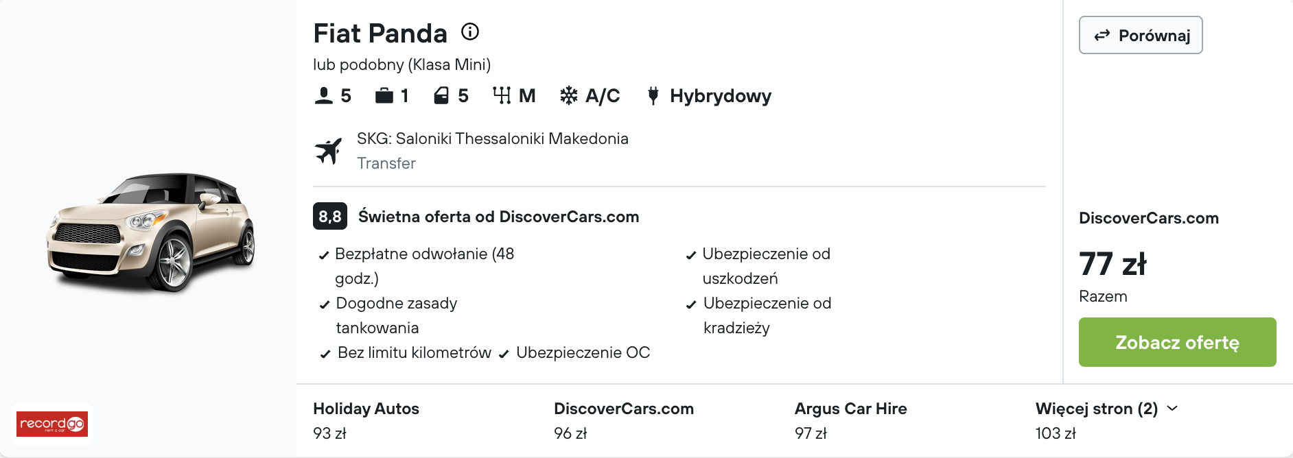 Partner Link kayak_pl_car_wl