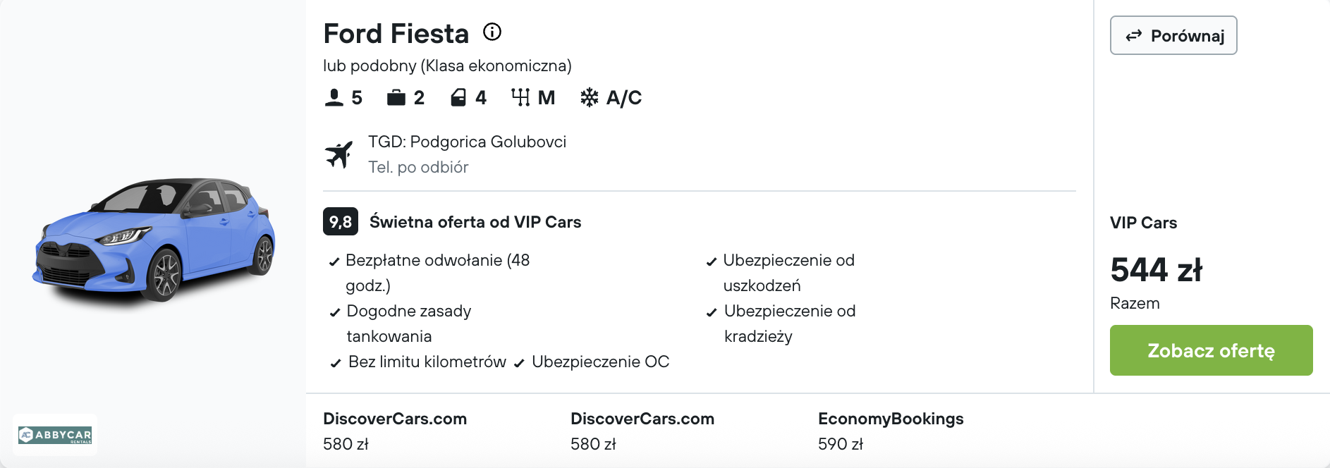 Partner Link kayak_pl_car_wl